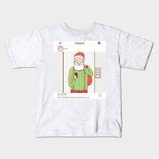 Santa Claus Selfie Kids T-Shirt